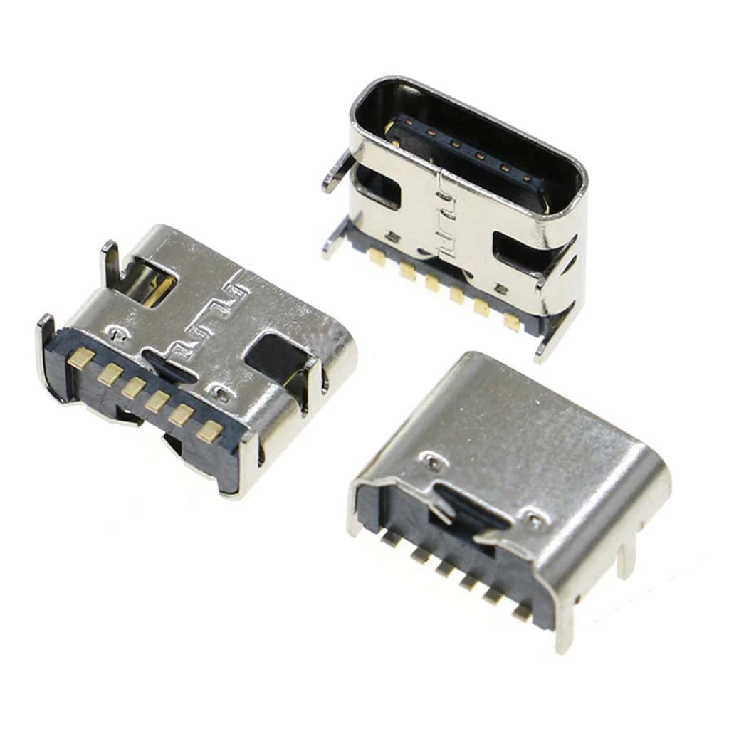 USB 3.1 TYPE C CONNECTOR 6 PIN - USB CONN C FEM SMT 6PIN 3.1 RA