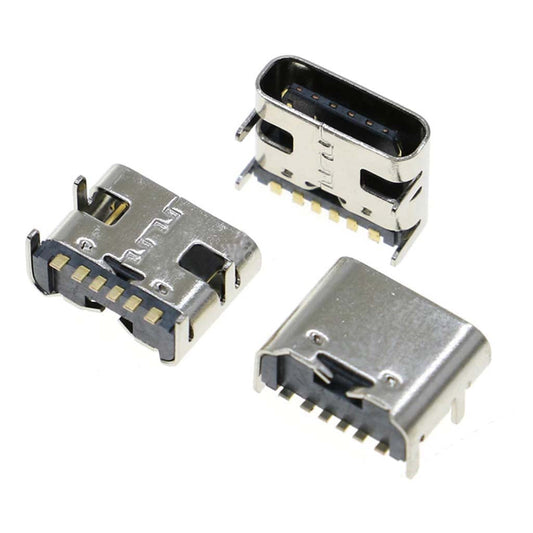 USB 3.1 TYPE C CONNECTOR 6 PIN - USB CONN C FEM SMT 6PIN 3.1 RA