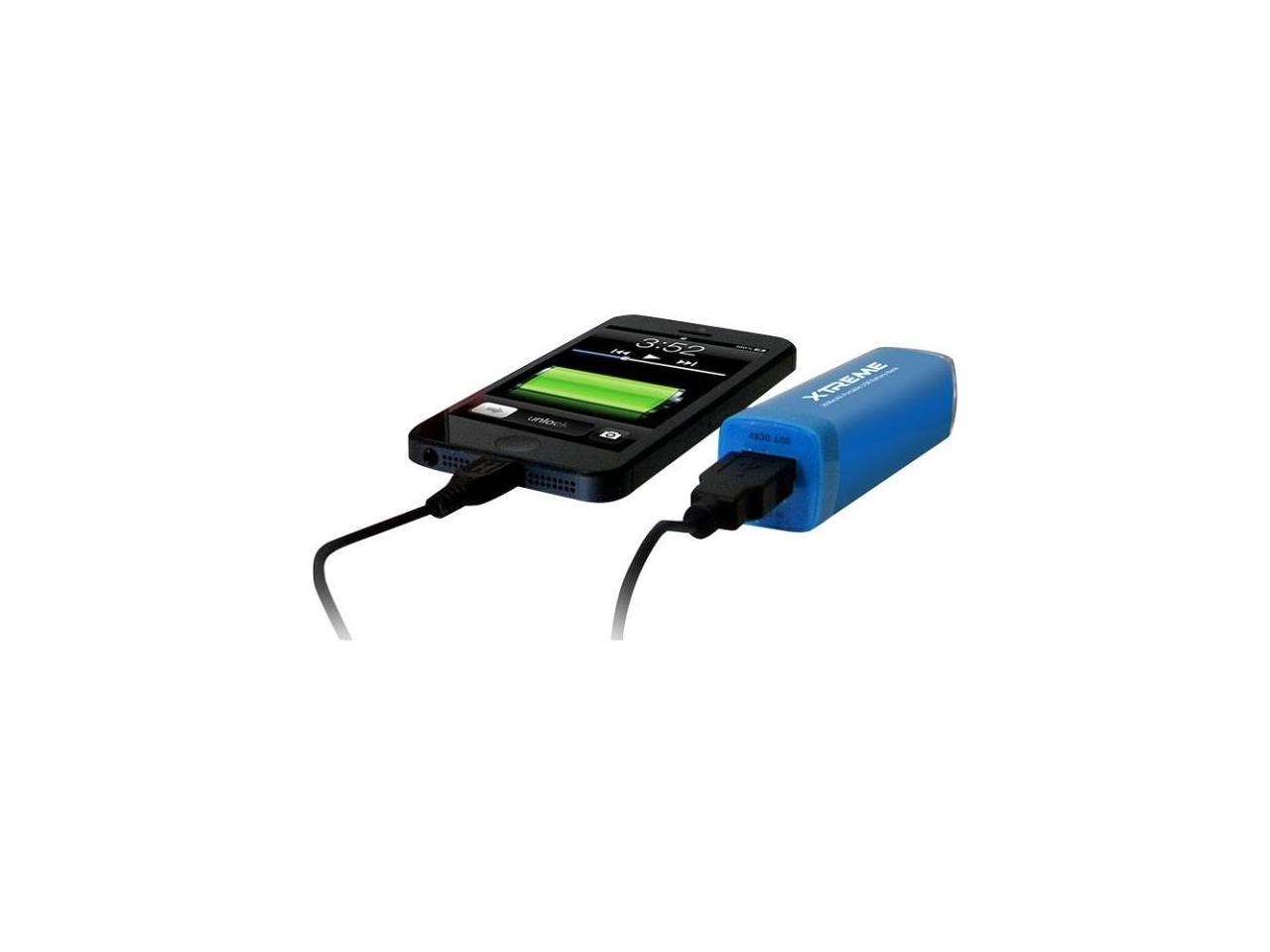 88262 - POWER BANK 2600MAH W/CABLE BLUE UNIVERSAL