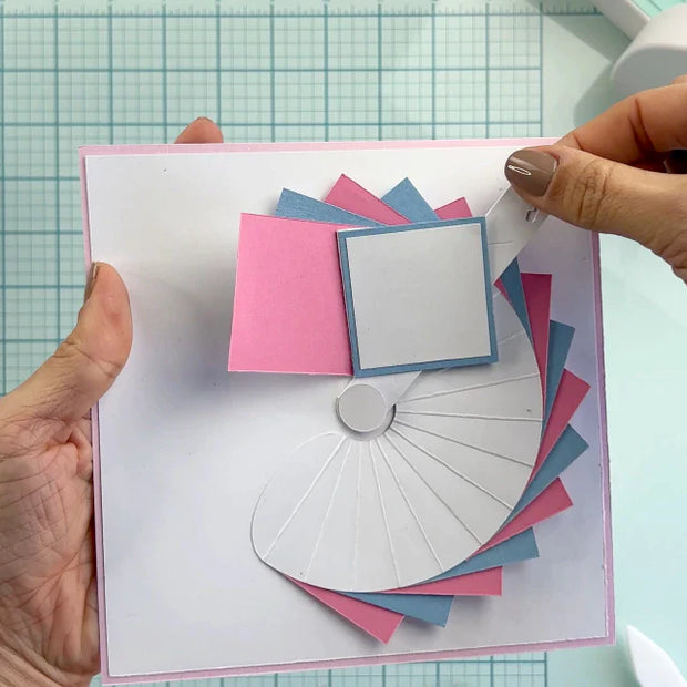 Round Waterfall Craft Dies – Steel Cutting Mold Set for Paper and Card Projects